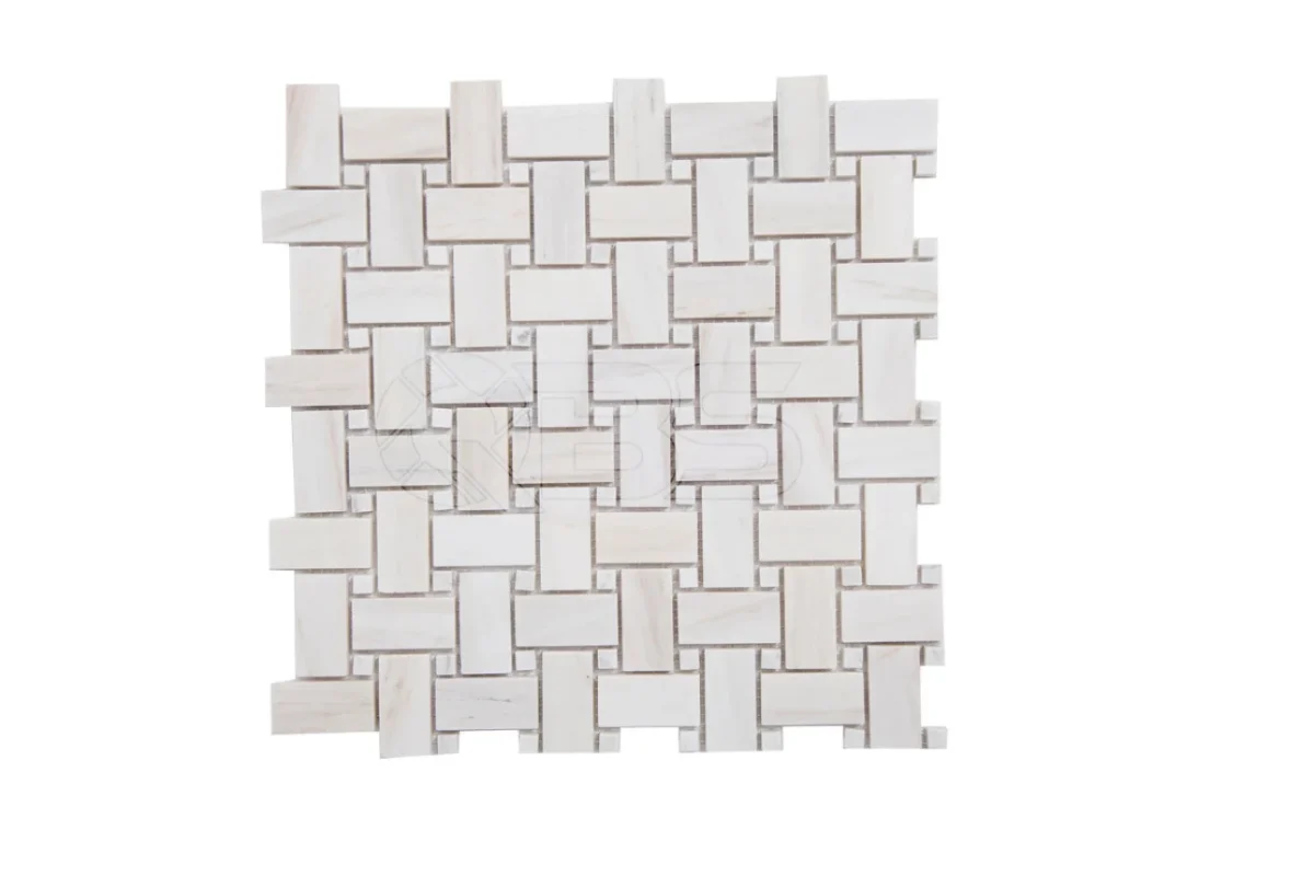 Mosaic đan rổ vân gỗ
