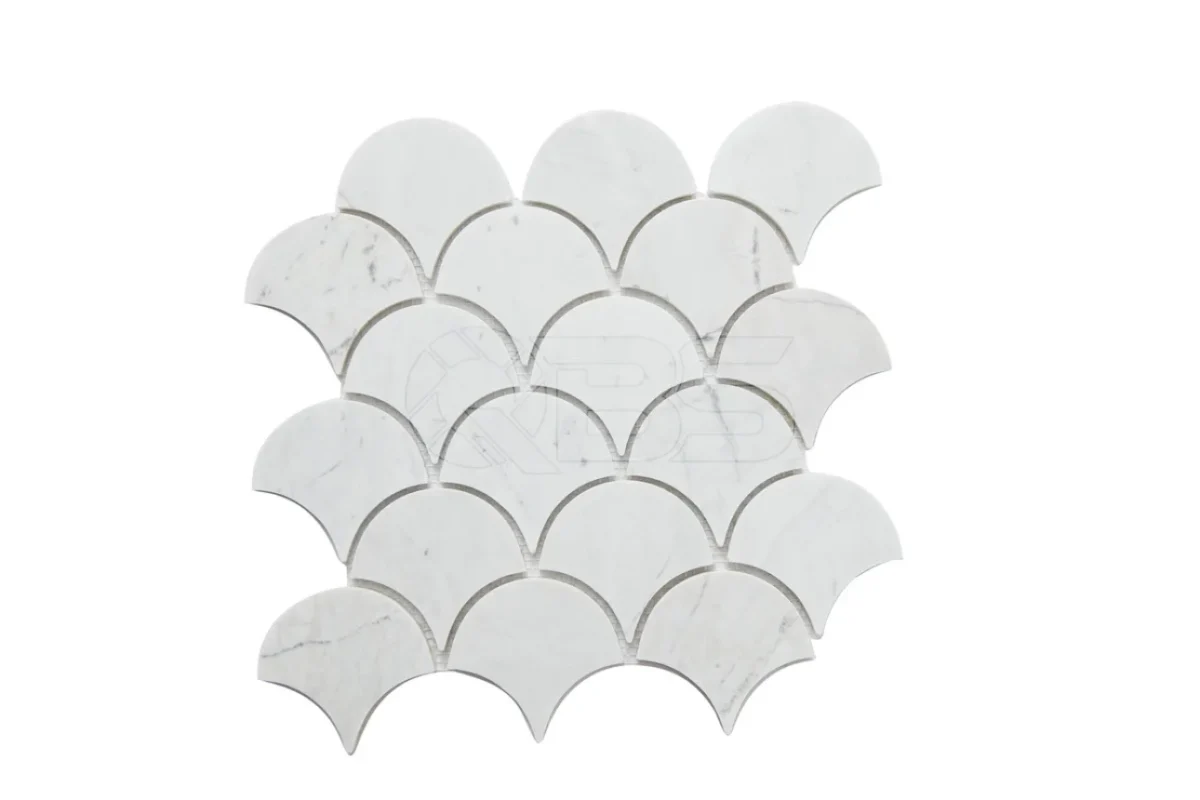 Mosaic vảy cá trắng sữa