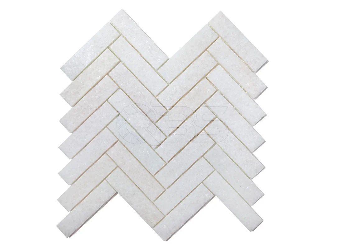 Mosaic xương cá trắng muối
