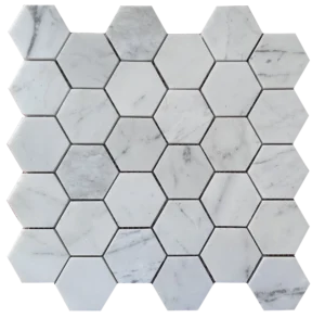 Mosaic lục giác 53 Trắng sữa