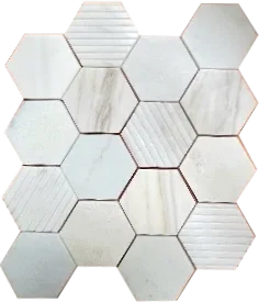 Mosaic lục giác 73 Vân gỗ nhiều bề mặt