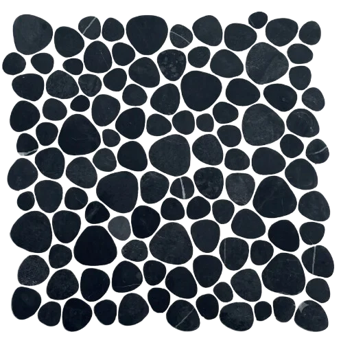 Mosaic Phào Tim Đá Đen